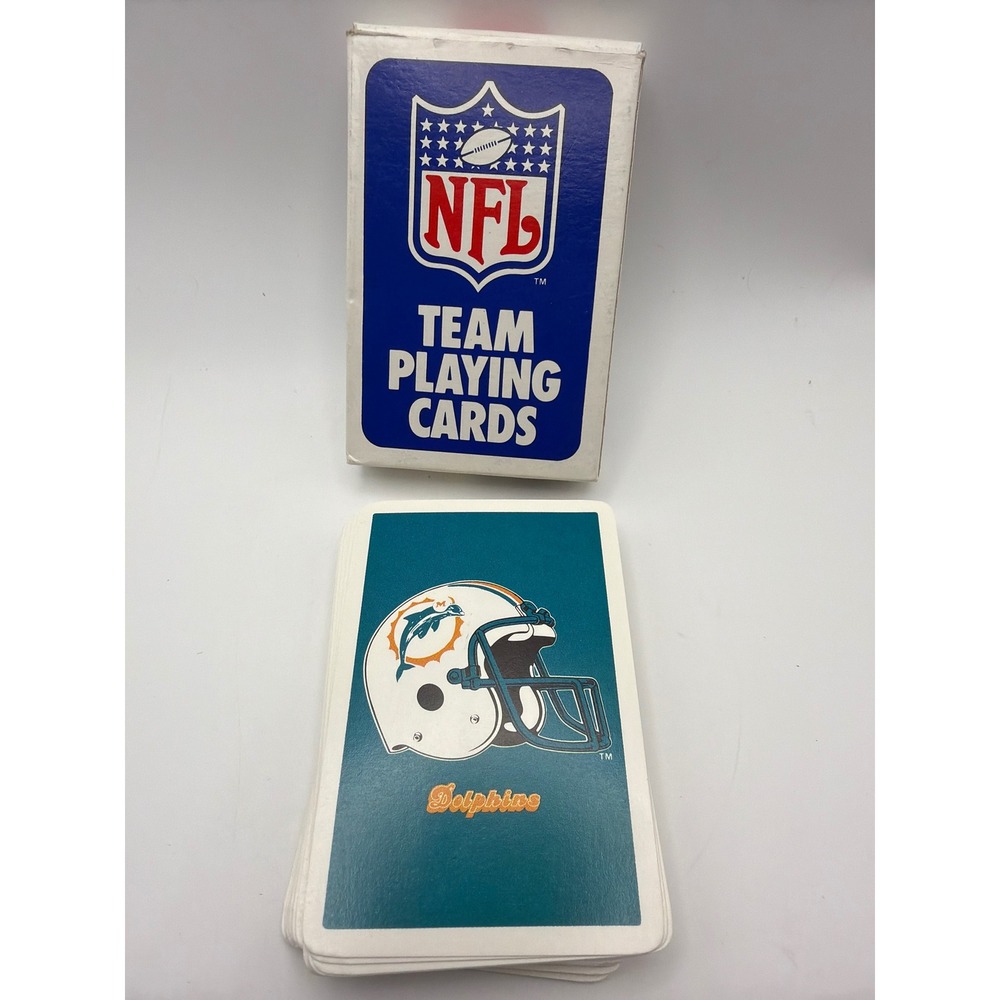 Vintage Miami Dolphins NFL Team Playing Cards Skore Style No 203 Complete Deck